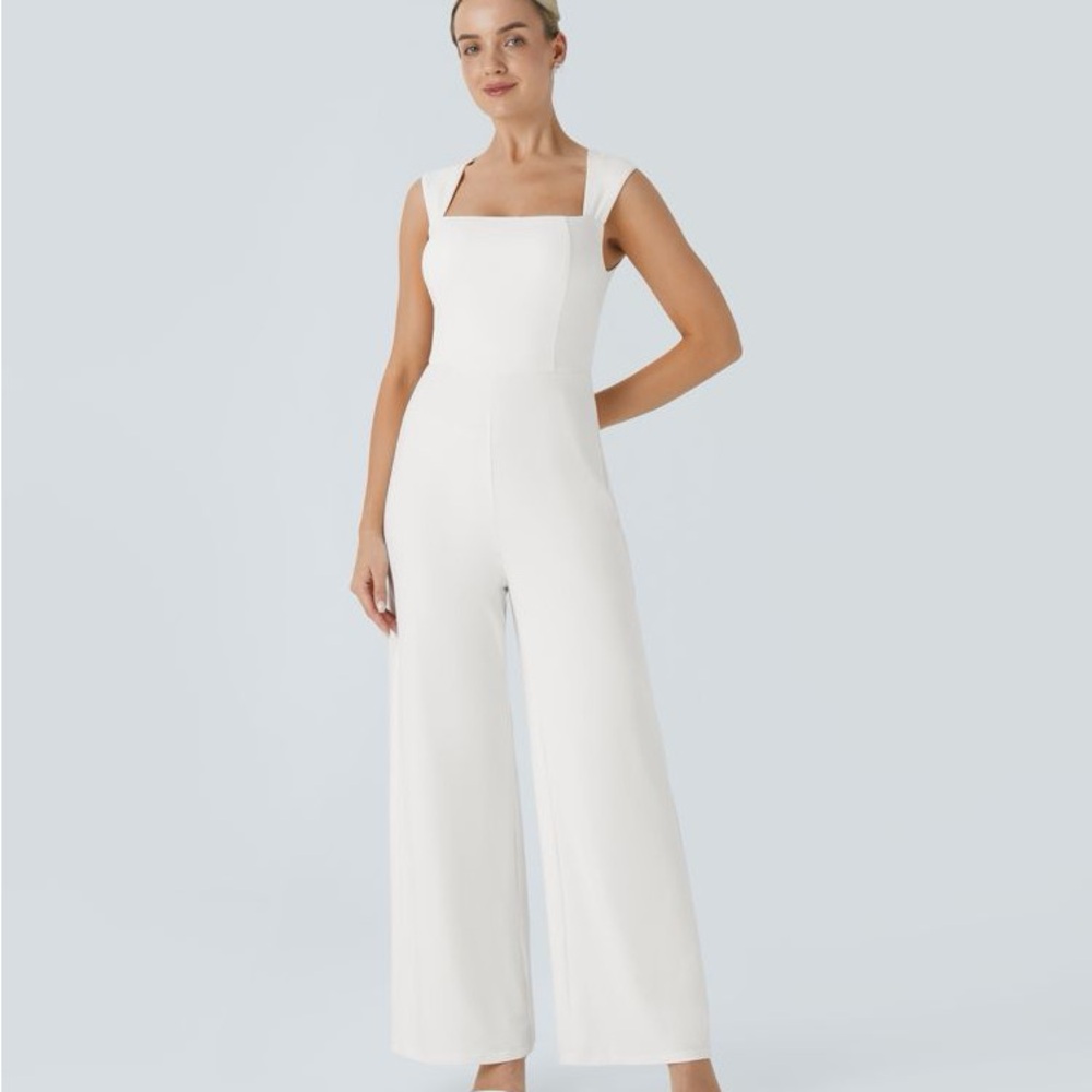 HALARA Square Neck Jumpsuit
